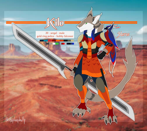 Ref sheet + weapon + pet